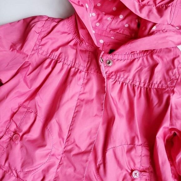 BabyGap pink bell sleeve hooded light jacket GUC 3 - Picture 2 of 5